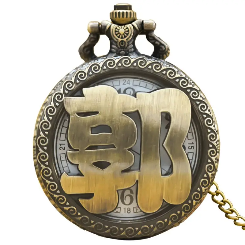Old Man Antique Chinese Pocket Watch with Family Name Design - Image 45