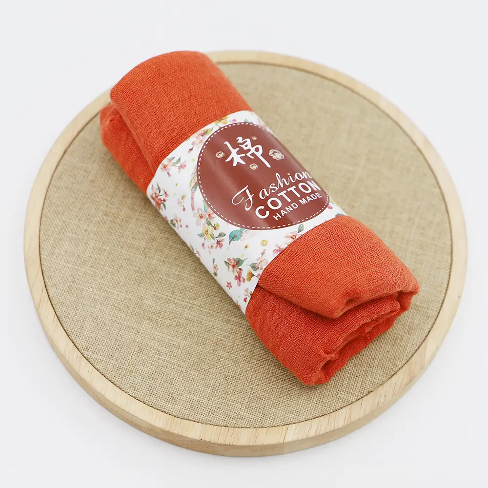 New Muslim Pleated Rayon Scarf with Hairy Edge Women's Turban