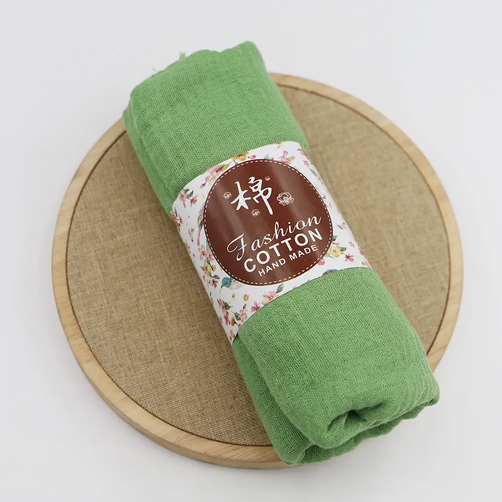 New Muslim Pleated Rayon Scarf with Hairy Edge Women's Turban