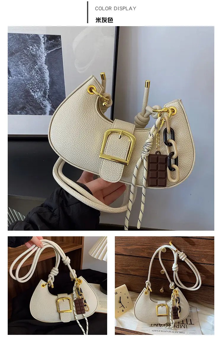 High-end Neoprene Shoulder Bag with Dugger Design — feature 22