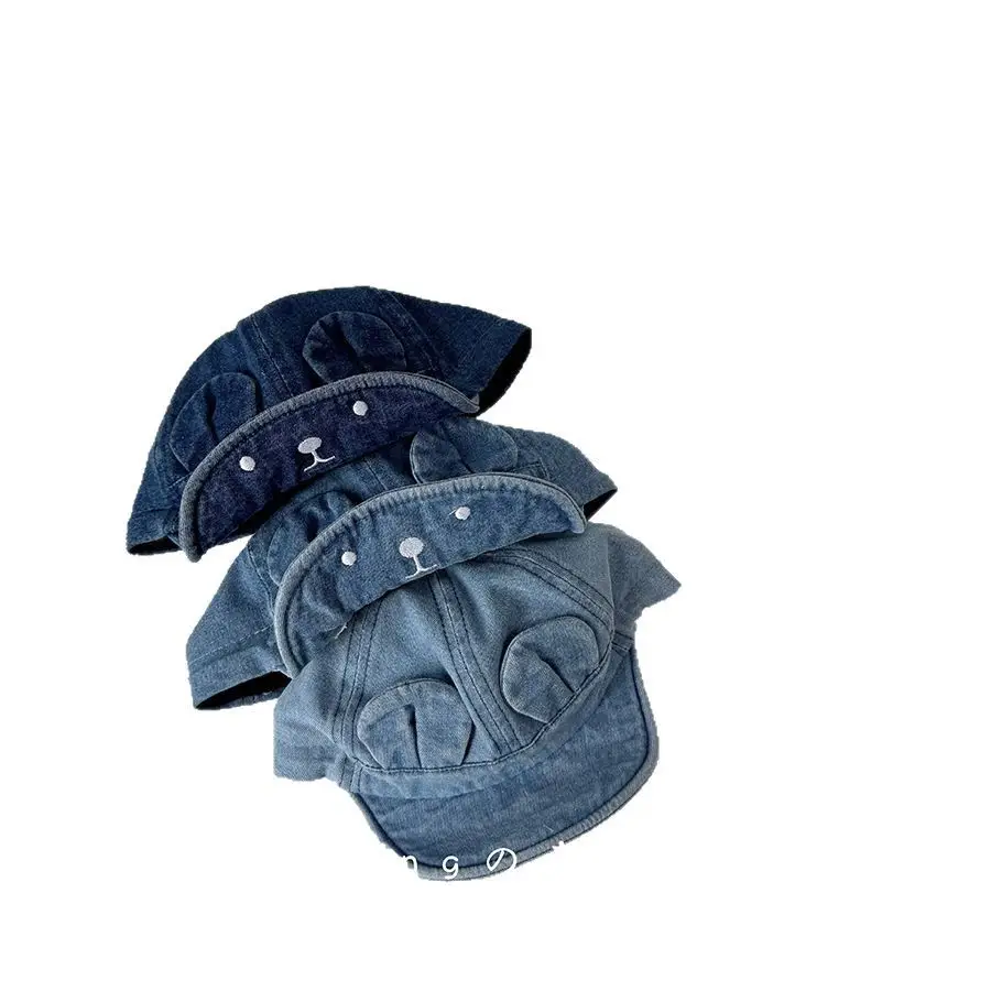 Denim Baseball Cap for Boys Girls Sunshade Cap
