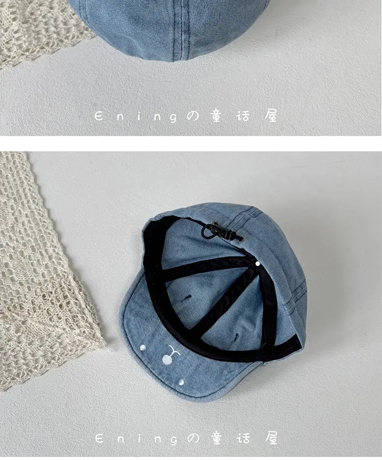 Denim Baseball Cap for Boys Girls Sunshade Cap — feature 4