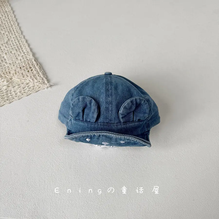 Denim Baseball Cap for Boys Girls Sunshade Cap