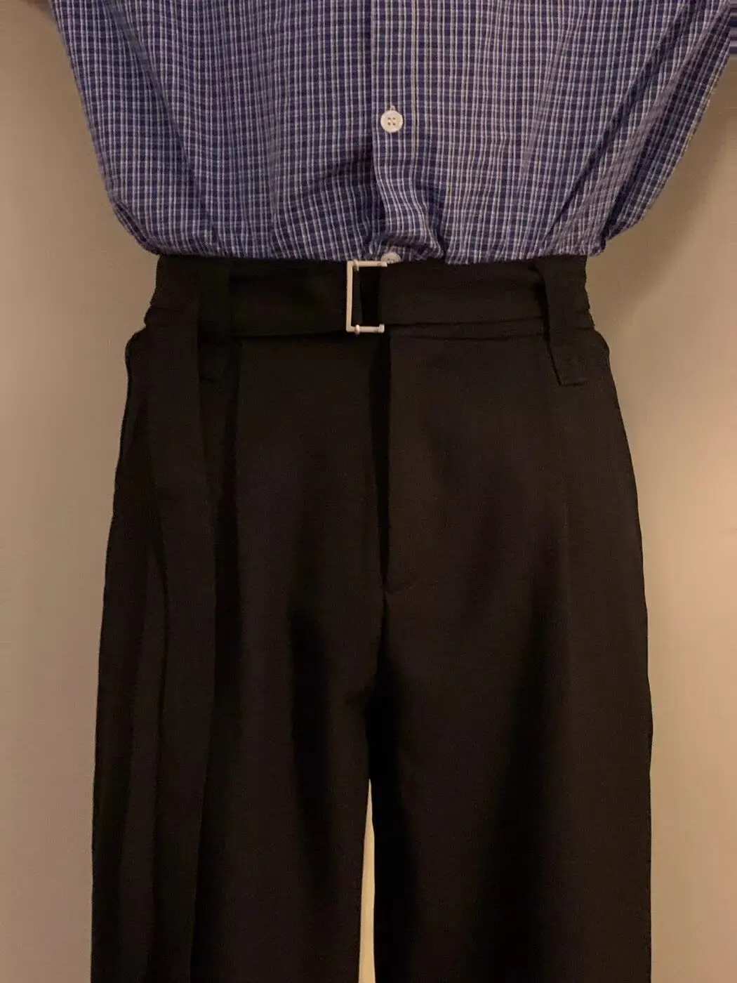 Western Brown Loose Fit Belted Pants for Men — feature 9