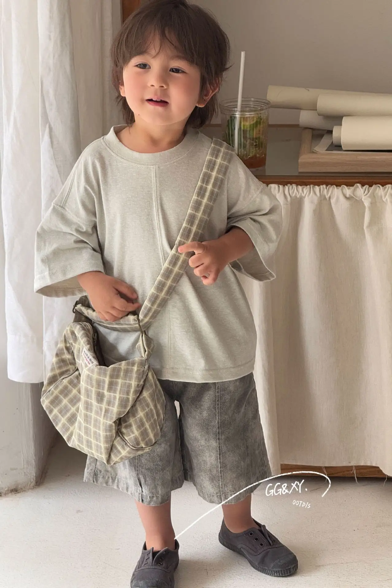 Boys Two-Piece Summer Set Thin Korean Style Shorts T-Shirt — feature 8