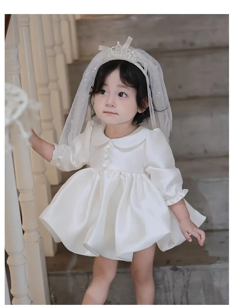 Baby Girl Birthday Dress, Autumn New High-End Dress, One-Year-Old Princess Dress, Flower Girl Wedding Dress, Tutu Dress — feature 10