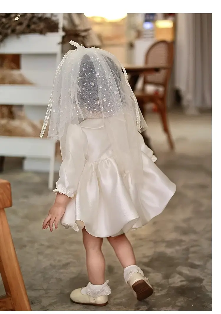 Baby Girl Birthday Dress, Autumn New High-End Dress, One-Year-Old Princess Dress, Flower Girl Wedding Dress, Tutu Dress — feature 12