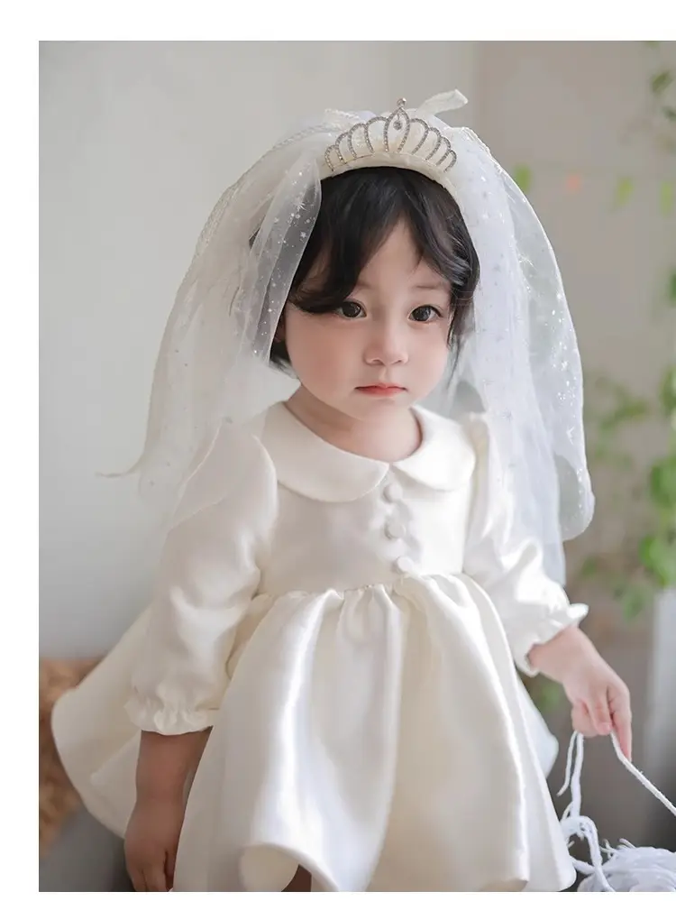 Baby Girl Birthday Dress, Autumn New High-End Dress, One-Year-Old Princess Dress, Flower Girl Wedding Dress, Tutu Dress — feature 13