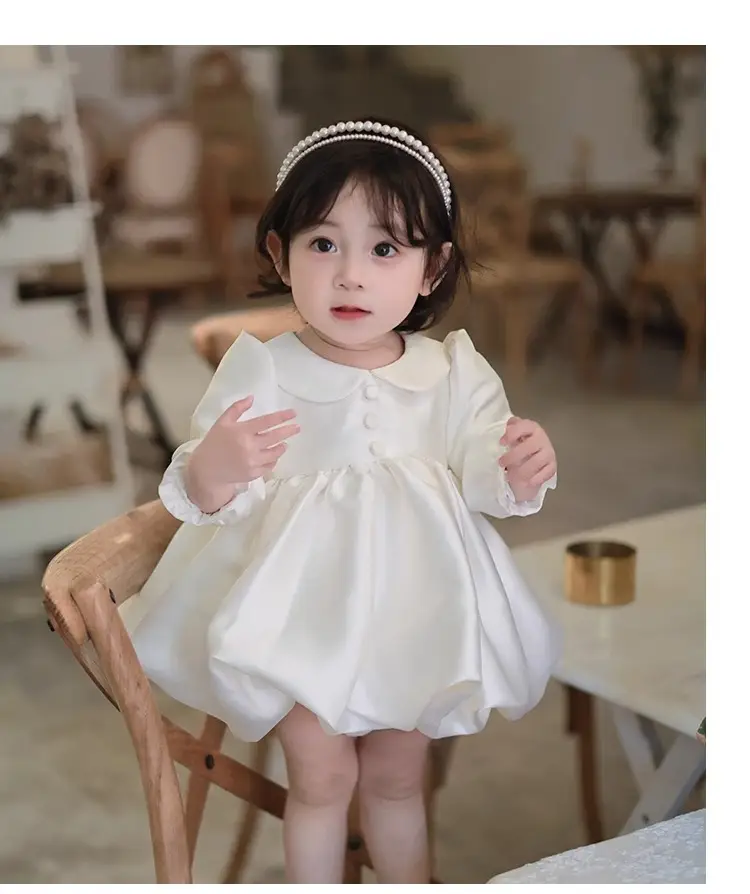 Baby Girl Birthday Dress, Autumn New High-End Dress, One-Year-Old Princess Dress, Flower Girl Wedding Dress, Tutu Dress — feature 5