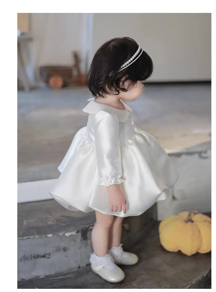 Baby Girl Birthday Dress, Autumn New High-End Dress, One-Year-Old Princess Dress, Flower Girl Wedding Dress, Tutu Dress — feature 6