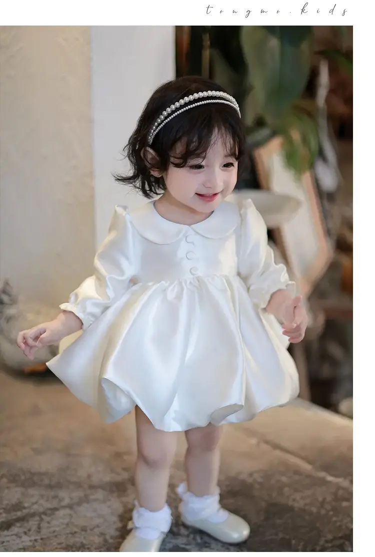 Baby Girl Birthday Dress, Autumn New High-End Dress, One-Year-Old Princess Dress, Flower Girl Wedding Dress, Tutu Dress — feature 7