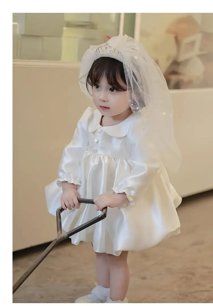 Baby Girl Birthday Dress, Autumn New High-End Dress, One-Year-Old Princess Dress, Flower Girl Wedding Dress, Tutu Dress — feature 8