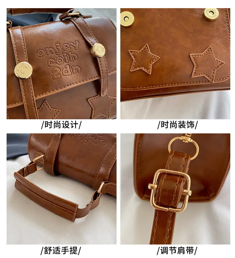 Retro Crossbody Bag Women 2025 Summer Leather — feature 2