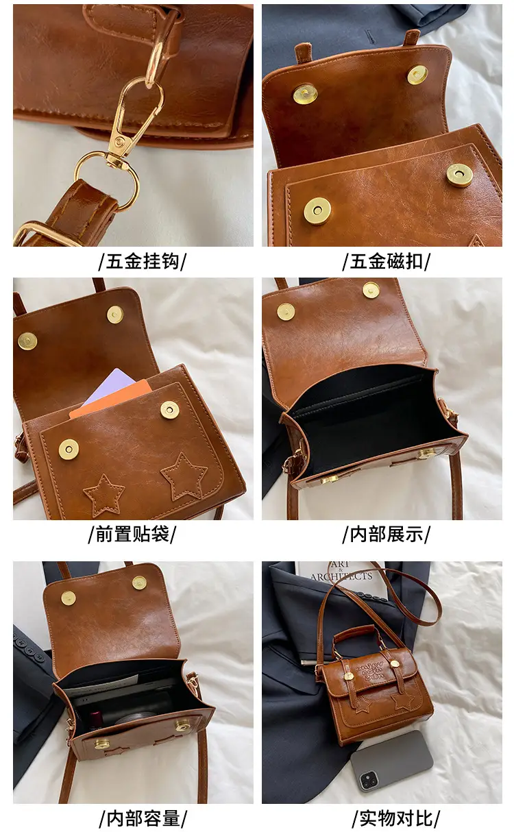 Retro Crossbody Bag Women 2025 Summer Leather — feature 3