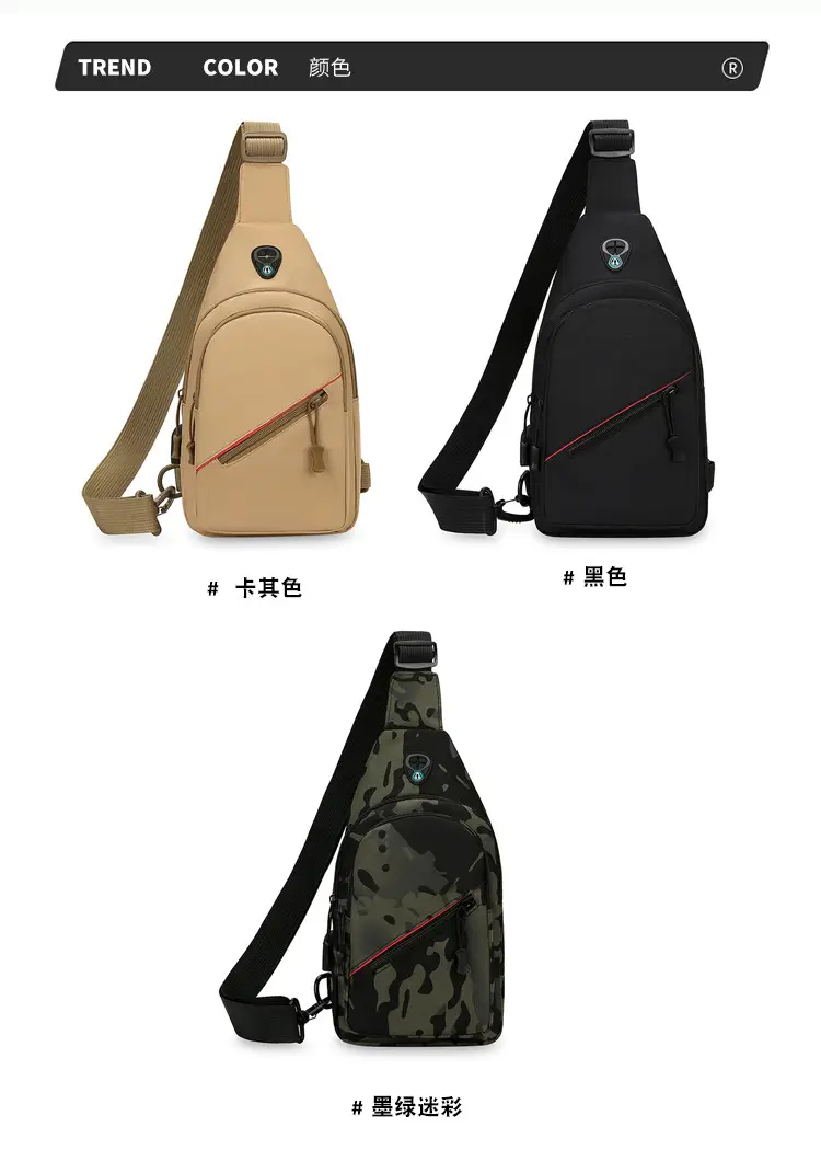 Men's Camo Multifunctional Crossbody Bag with Charging Port — feature 5