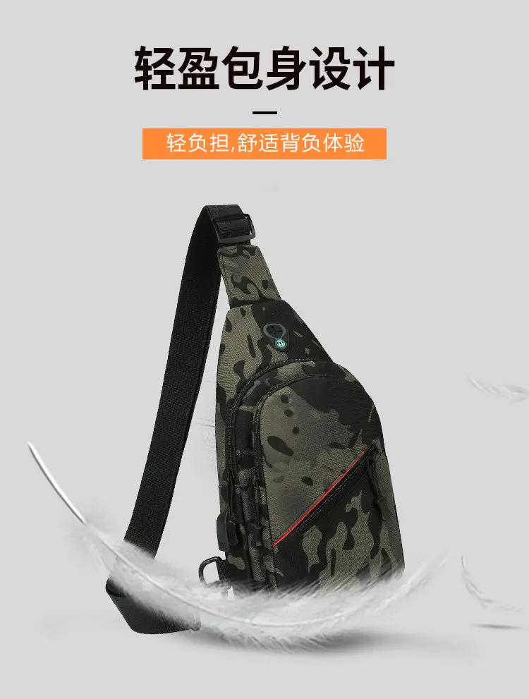 Men's Camo Multifunctional Crossbody Bag with Charging Port — feature 9