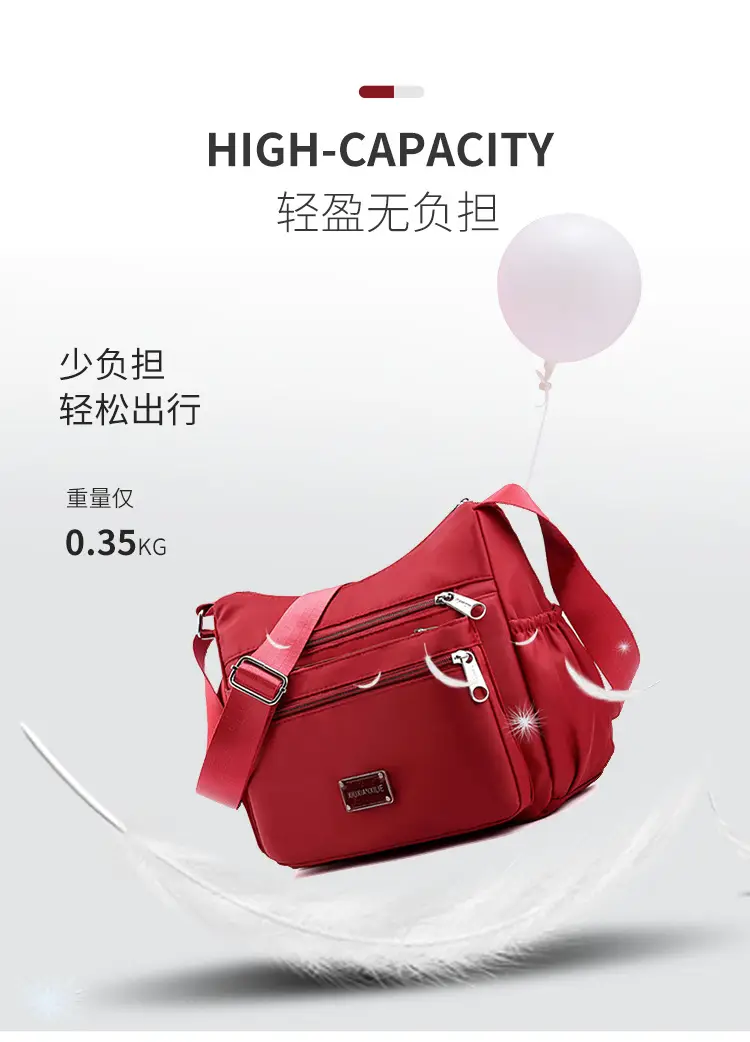 Purple 4-Zone Shoulder Bag for Women — feature 15