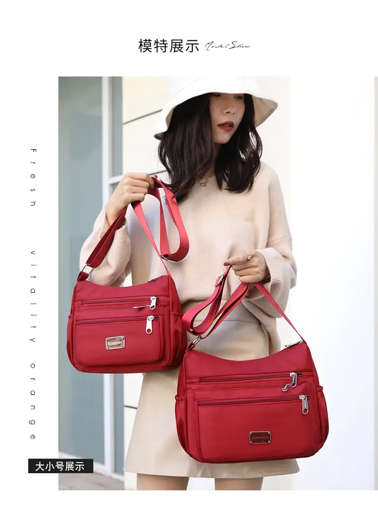 Purple 4-Zone Shoulder Bag for Women — feature 16