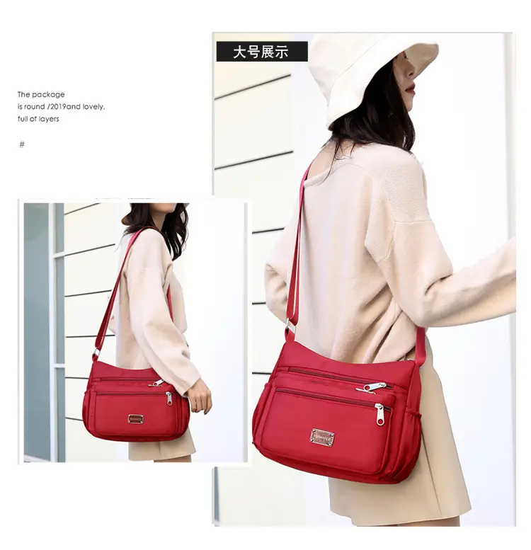 Purple 4-Zone Shoulder Bag for Women — feature 17