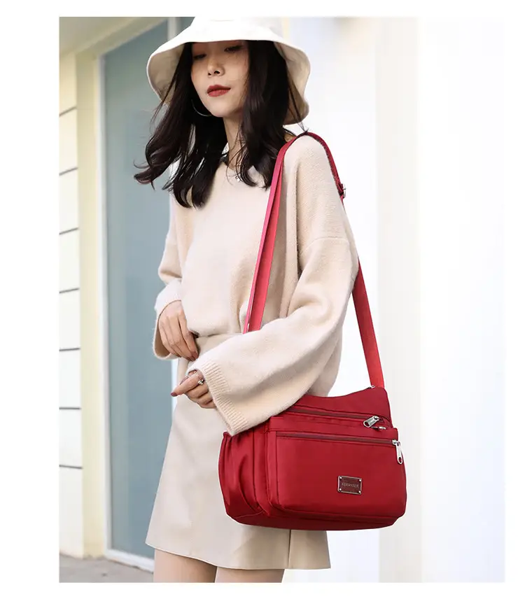 Purple 4-Zone Shoulder Bag for Women — feature 18