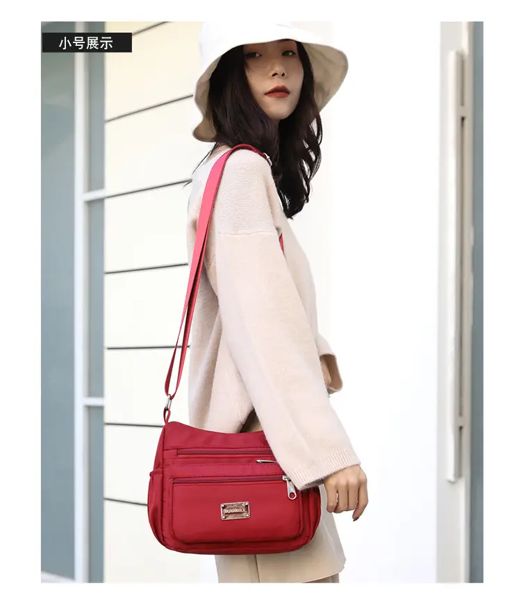 Purple 4-Zone Shoulder Bag for Women — feature 19