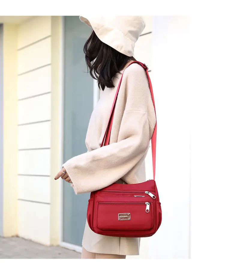 Purple 4-Zone Shoulder Bag for Women — feature 20