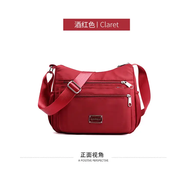 Purple 4-Zone Shoulder Bag for Women — feature 25