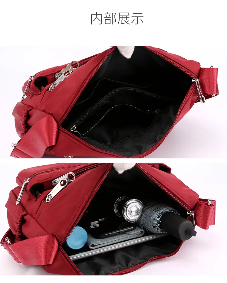 Purple 4-Zone Shoulder Bag for Women — feature 31