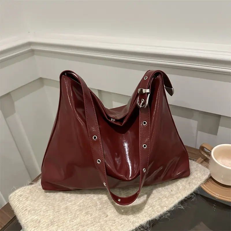 Black Large Shoulder Bag Women 2025 New Arrival - Image 5
