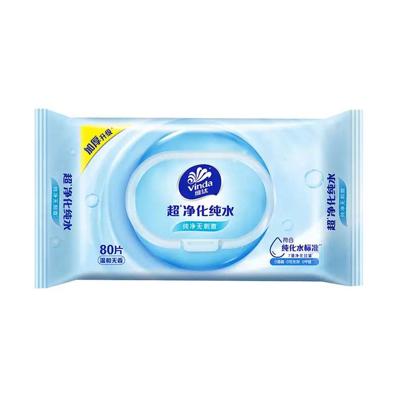 Vida Wet Tissue Adult's Realable Wear Cleansing Pure Water Shoes Wipe Wipe Large Packaging Household Baby Hand Mouth Wipe Paper - Image 7