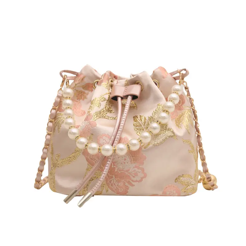 Pearl Embroidered Crossbody Bag for Women 2025 Spring - Image 10