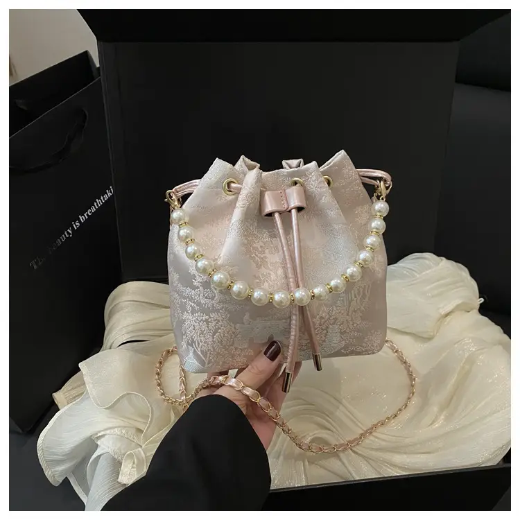 Pearl Embroidered Crossbody Bag for Women 2025 Spring — feature 12