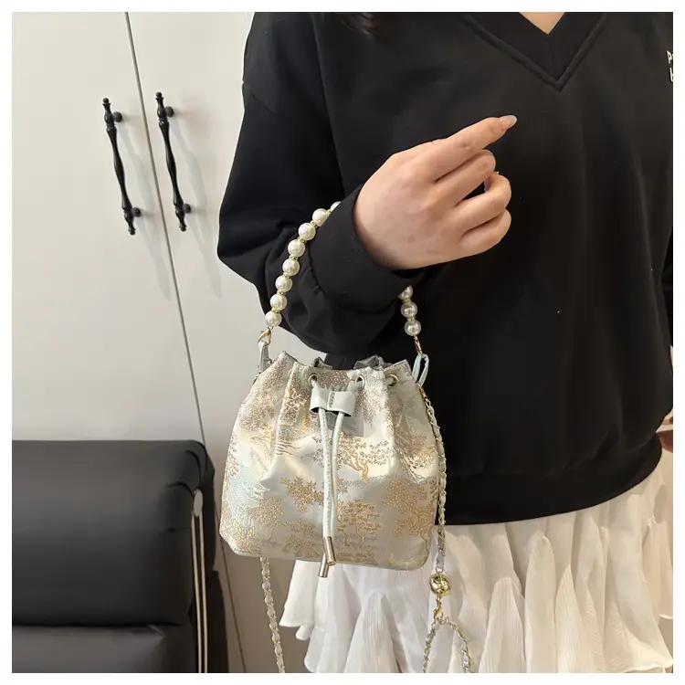 Pearl Embroidered Crossbody Bag for Women 2025 Spring — feature 24