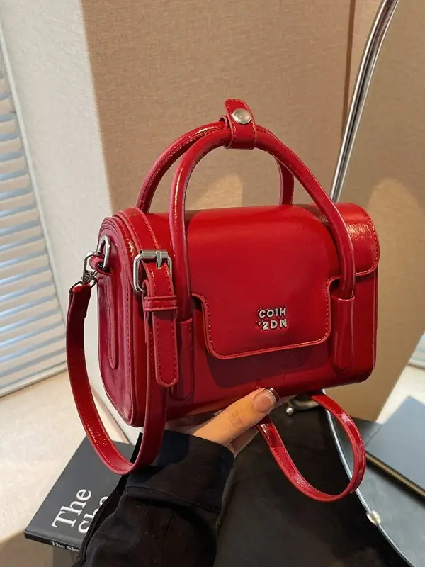 Red Minimalist Women's Shoulder Crossbody Bag 2026 - Image 6