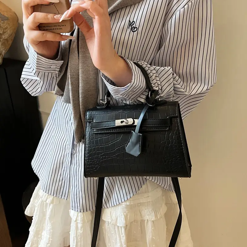 Women's High-end Embossed Kelly Shoulder Bag 2025 - Image 8