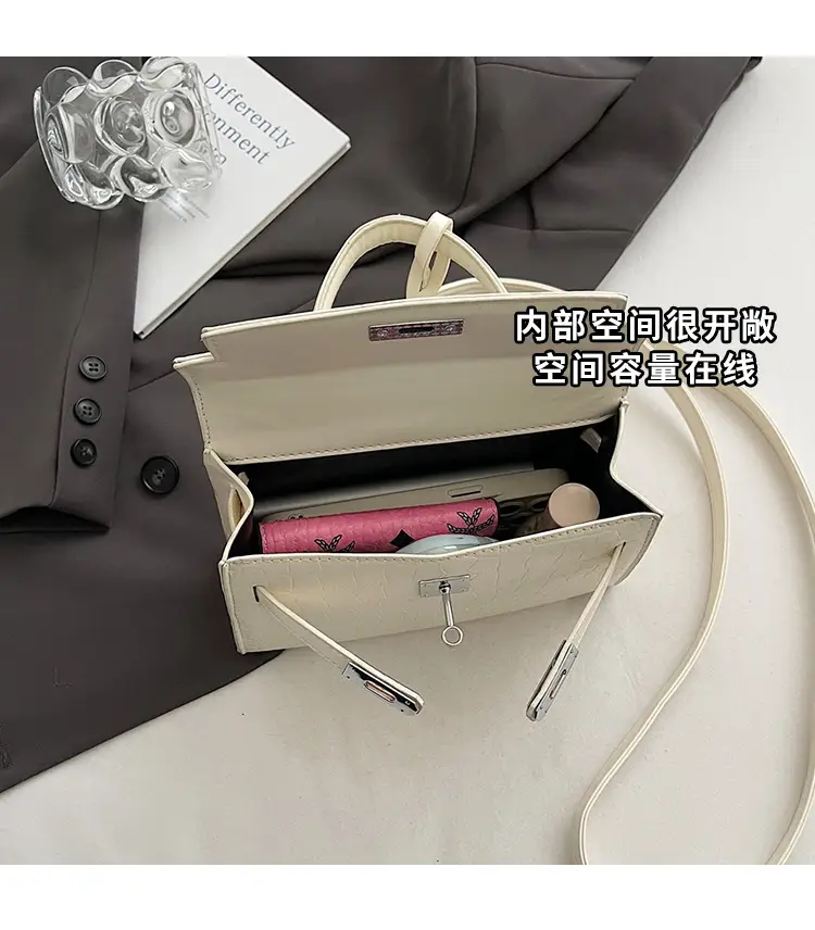 Women's High-end Embossed Kelly Shoulder Bag 2025 — feature 10