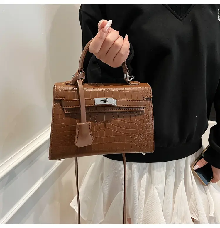 Women's High-end Embossed Kelly Shoulder Bag 2025 — feature 17