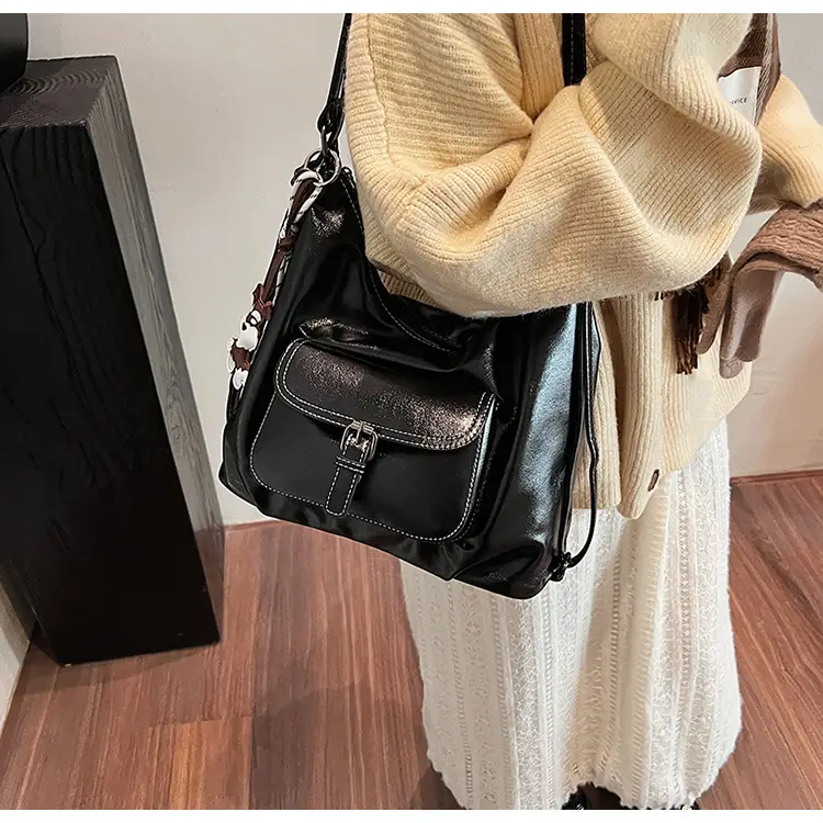 Retro Brown Shoulder Tote Bag for Women 2025 New Arrival — feature 23