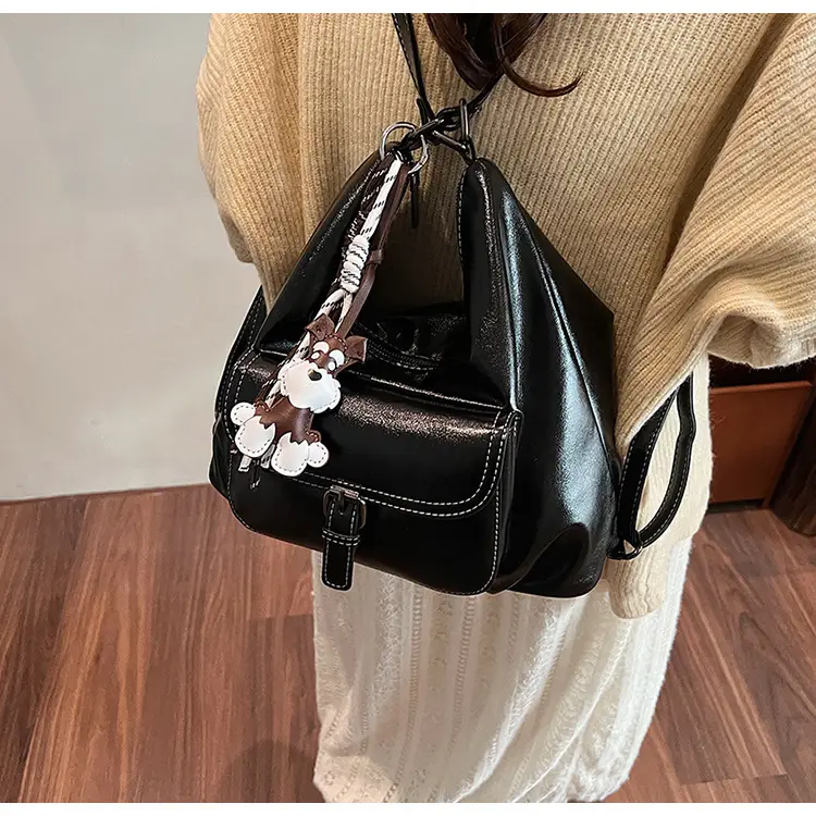 Retro Brown Shoulder Tote Bag for Women 2025 New Arrival — feature 24