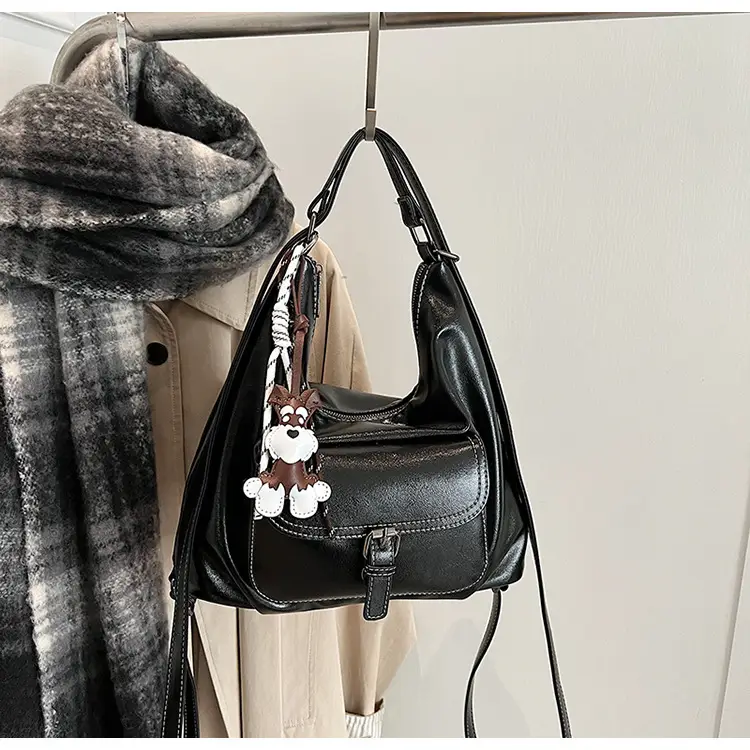Retro Brown Shoulder Tote Bag for Women 2025 New Arrival — feature 36