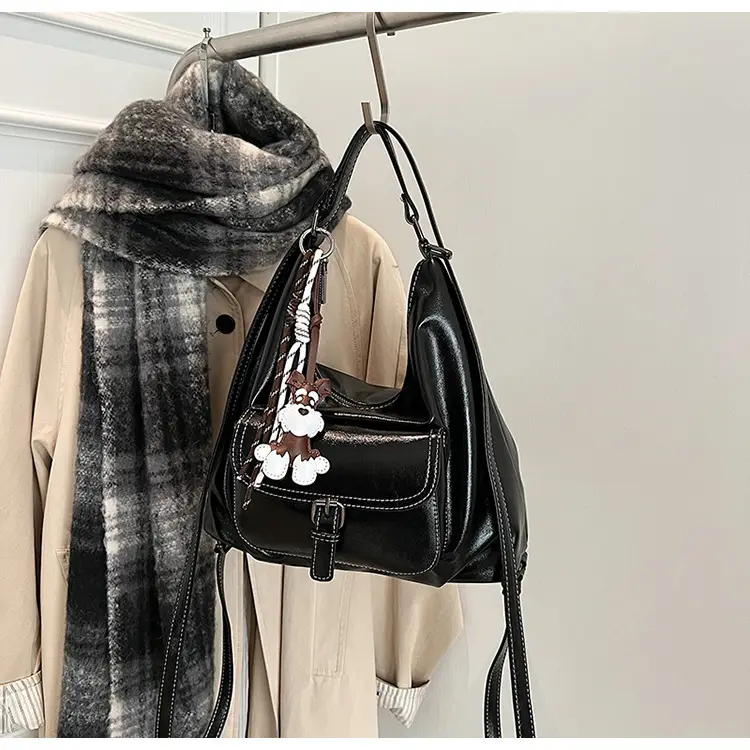 Retro Brown Shoulder Tote Bag for Women 2025 New Arrival — feature 37