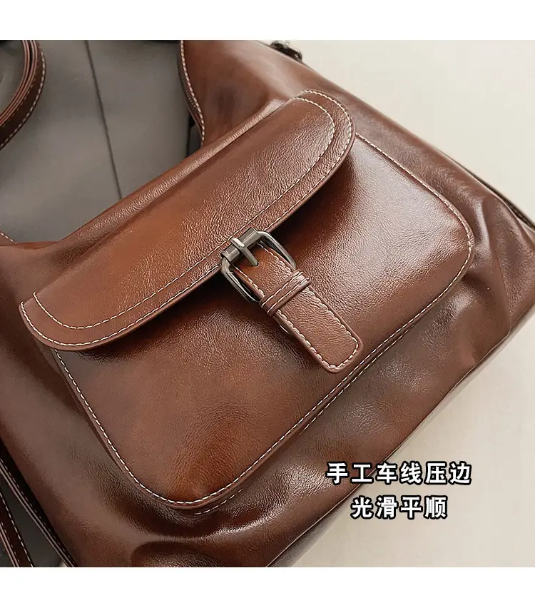 Retro Brown Shoulder Tote Bag for Women 2025 New Arrival — feature 4