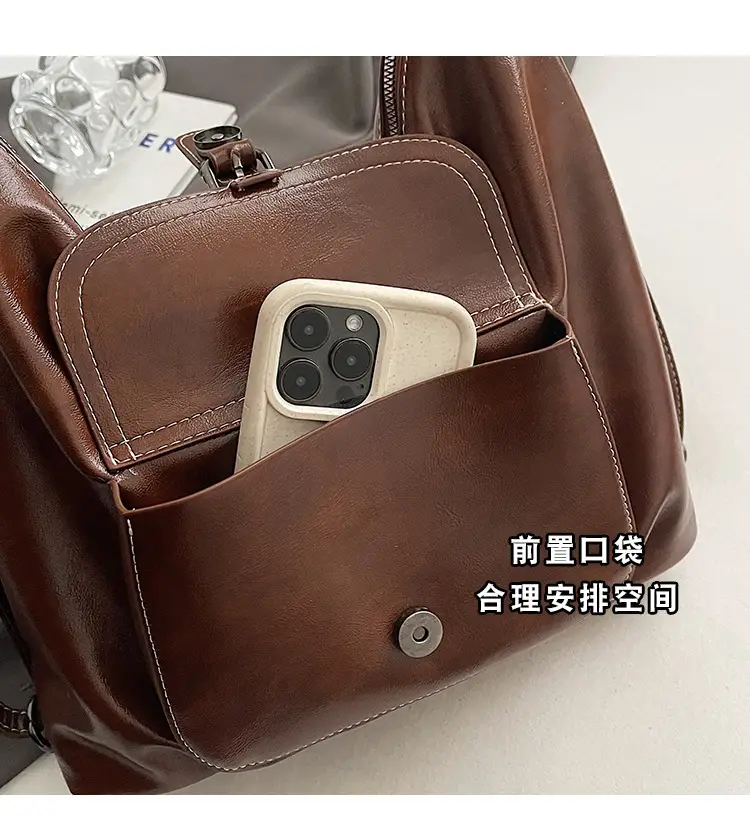 Retro Brown Shoulder Tote Bag for Women 2025 New Arrival — feature 6