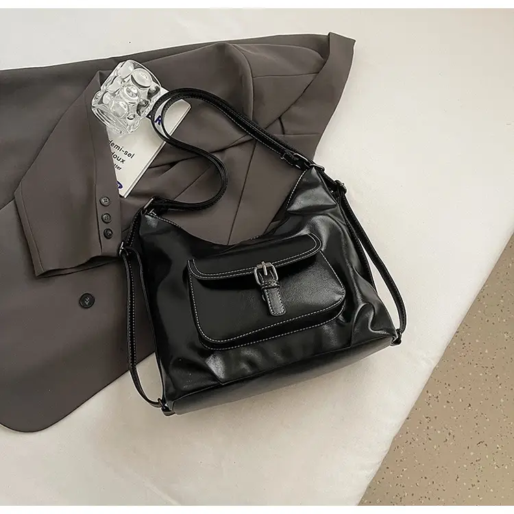 Retro Brown Shoulder Tote Bag for Women 2025 New Arrival