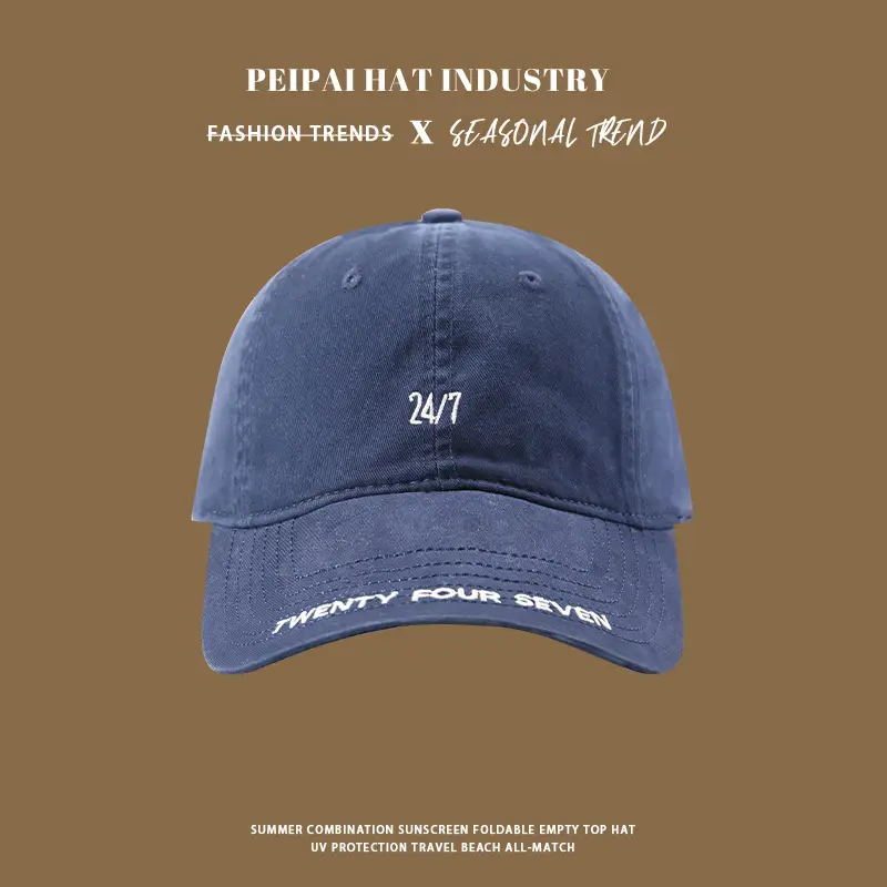 Korean Style Embroidered Baseball Caps Women Spring Summer — feature 5