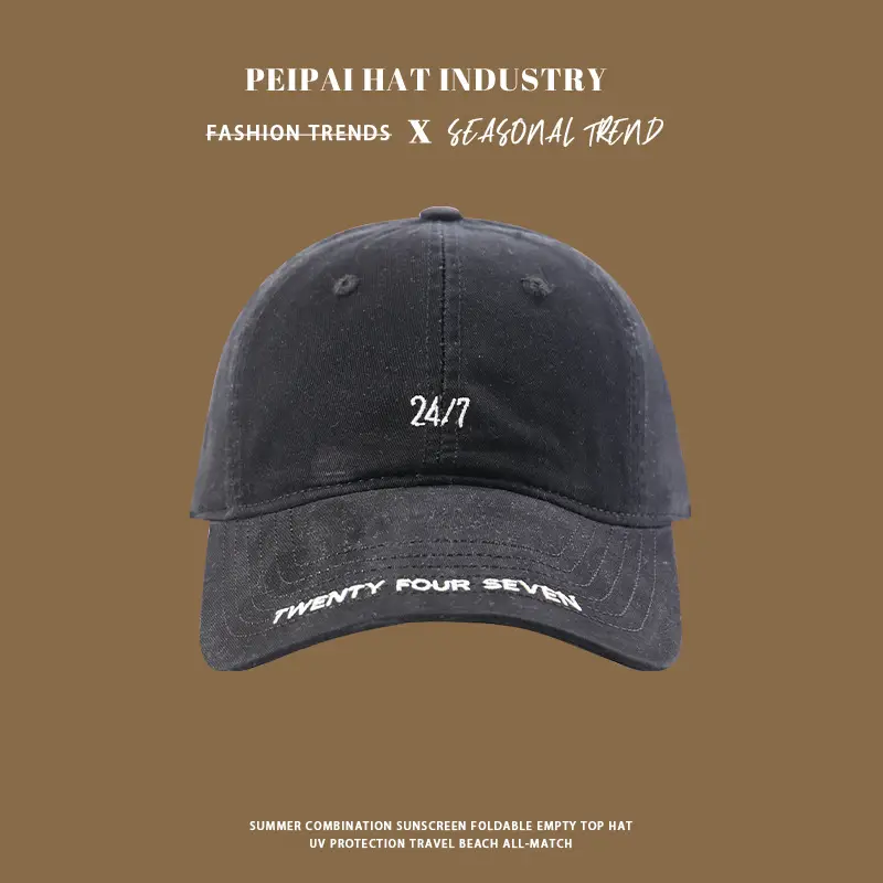 Korean Style Embroidered Baseball Caps Women Spring Summer — feature 8