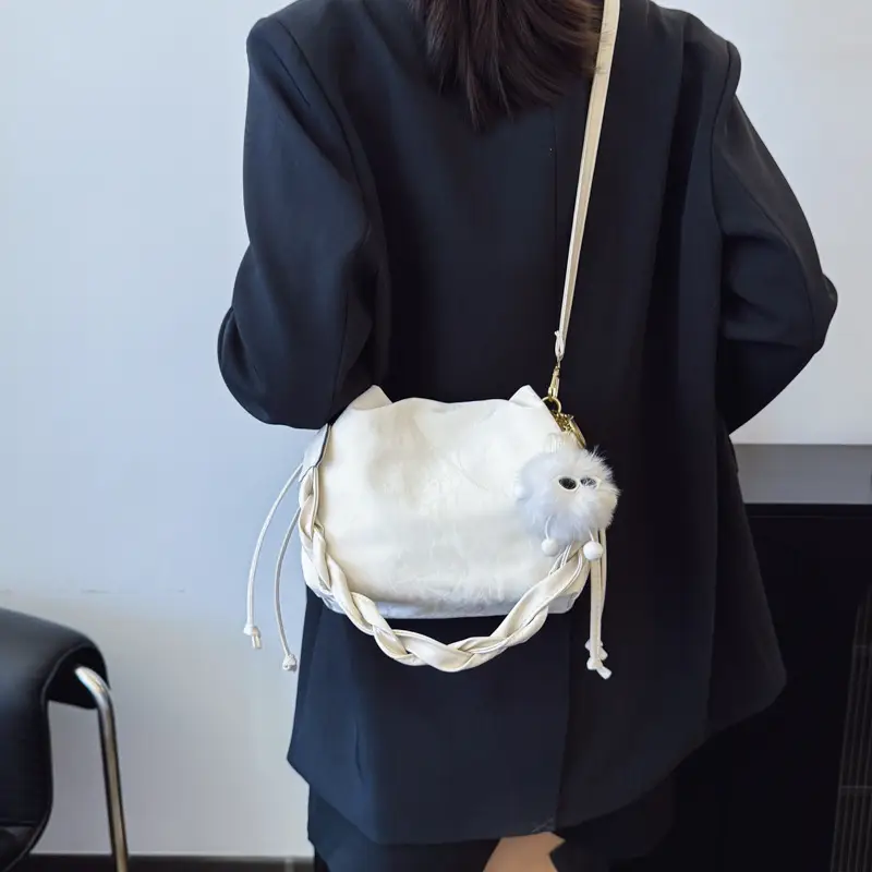 Light Blue Korean Style Shoulder Bag 2025 Spring Summer - Image 10