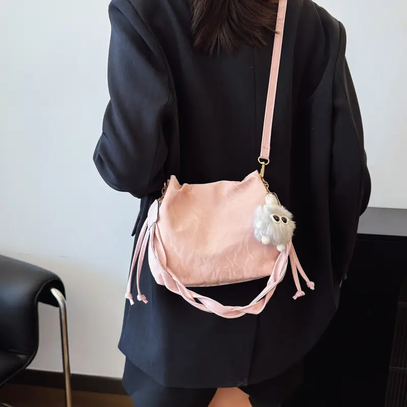 Light Blue Korean Style Shoulder Bag 2025 Spring Summer - Image 11