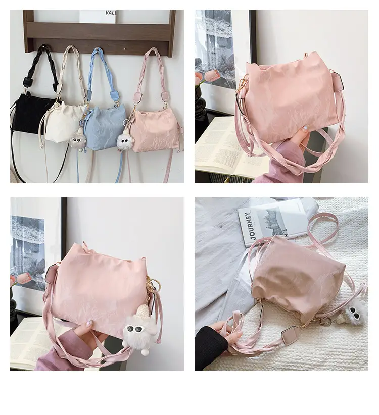 Light Blue Korean Style Shoulder Bag 2025 Spring Summer — feature 10