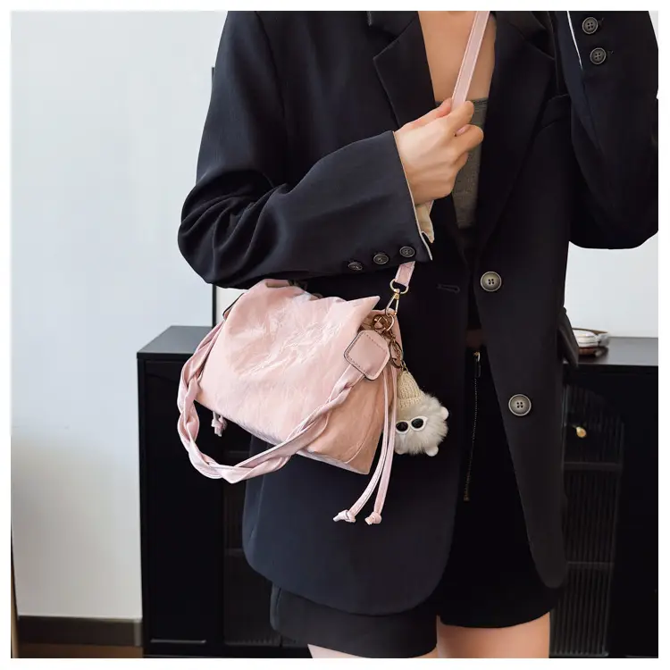 Light Blue Korean Style Shoulder Bag 2025 Spring Summer — feature 19